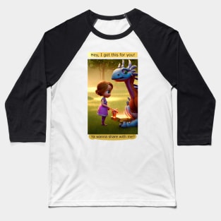 Sharing with Imaginary friend version 1 Baseball T-Shirt